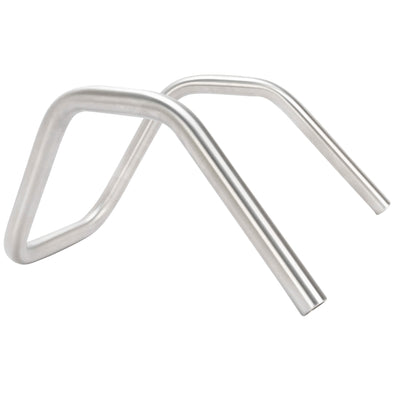 Narrow Bottom 6 Bend Handlebars - 8 inch Rise - 1 inch  - Stainless Steel