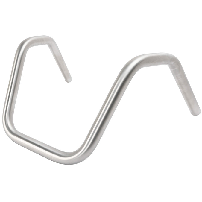 Narrow Bottom 6 Bend Handlebars - 8 inch Rise - 1 inch  - Stainless Steel