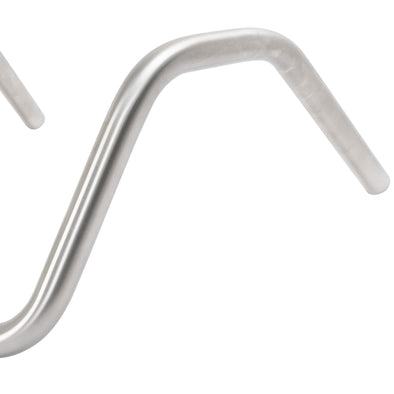 Narrow Bottom 6 Bend Handlebars - 8 inch Rise - 1 inch  - Stainless Steel