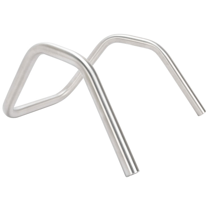Wide Bottom Springer 6 Bend Handlebars - 8 inch Rise - 1 inch  - Stainless Steel