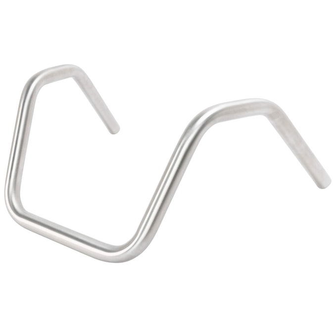 Wide Bottom Springer 6 Bend Handlebars - 8 inch Rise - 1 inch  - Stainless Steel