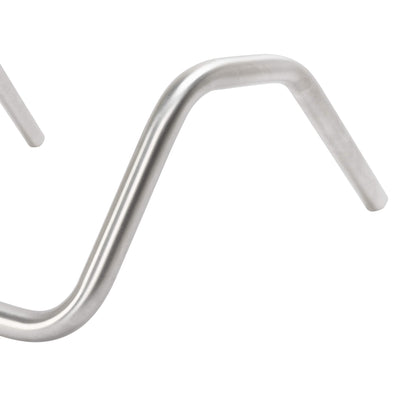 Wide Bottom Springer 6 Bend Handlebars - 8 inch Rise - 1 inch  - Stainless Steel