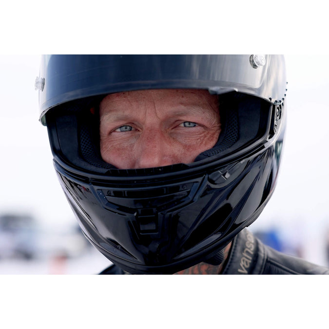 Lowbrow Customs Bonneville Stamped Metal Shop Signs