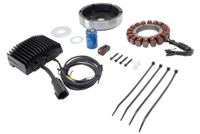 Alternator Kit CE-62ANBR 38 Amp for 1991-1998 Harley-Davidson Dyna 1984-1999 Softail Models With No Battery