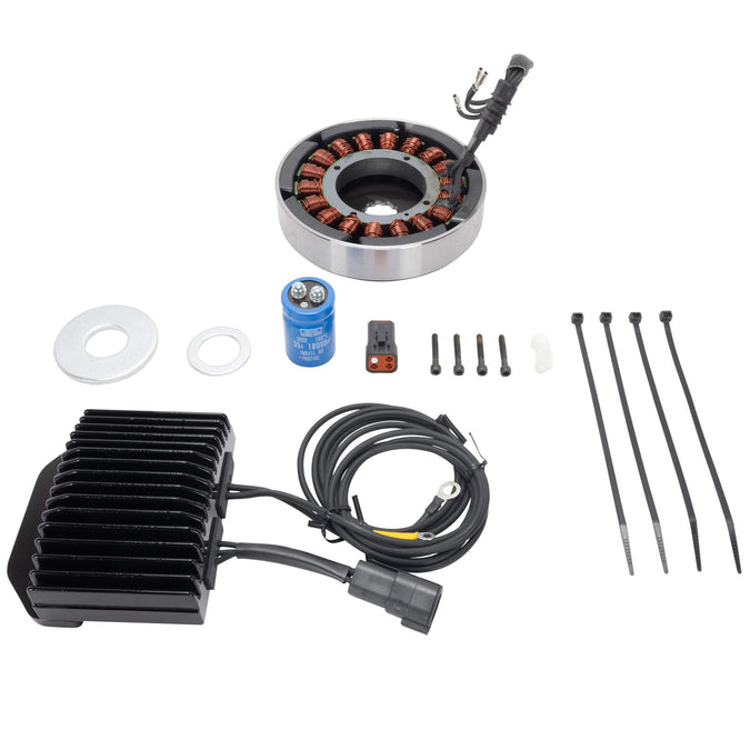 Alternator Kit CE-62ANBR 38 Amp for 1991-1998 Harley-Davidson Dyna 1984-1999 Softail Models With No Battery