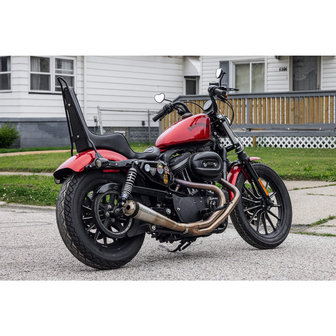 Tall Chopper Bolt On Sissy Bar With Cross Bracket - 2004 & Up Sportsters