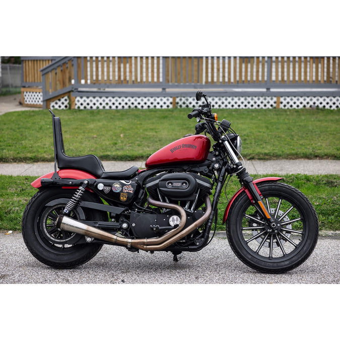 Tall Chopper Bolt On Sissy Bar With Cross Bracket - 2004 & Up Sportsters