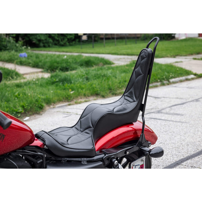 Tall Chopper Bolt On Sissy Bar With Cross Bracket - 2004 & Up Sportsters