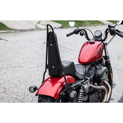 Tall Chopper Bolt On Sissy Bar With Cross Bracket - 2004 & Up Sportsters