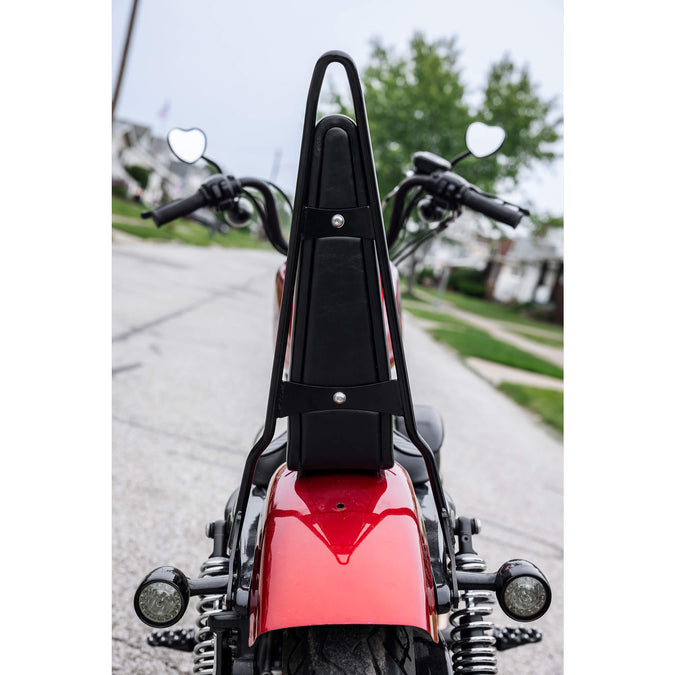 Tall Chopper Bolt On Sissy Bar With Cross Bracket - 2004 & Up Sportsters