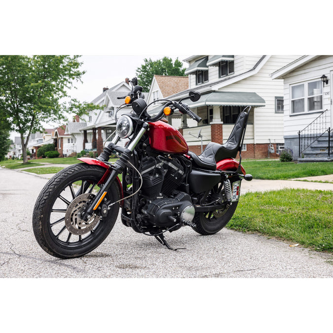 King And Queen Seat - Black Diamond - 2004-2021 (Excl. 2007-09) Harley-Davidson Sportsters