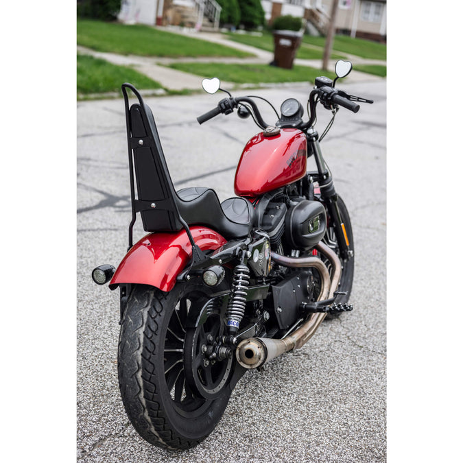 King And Queen Seat - Black Diamond - 2004-2021 (Excl. 2007-09) Harley-Davidson Sportsters