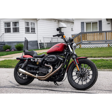 King And Queen Seat - Black Diamond - 2004-2021 (Excl. 2007-09) Harley-Davidson Sportsters