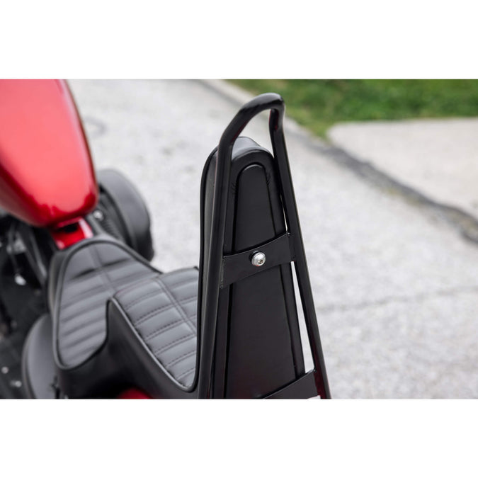 King And Queen Seat - Black Pleated - 2004-2021 (Excl. 2007-09) Harley-Davidson Sportsters