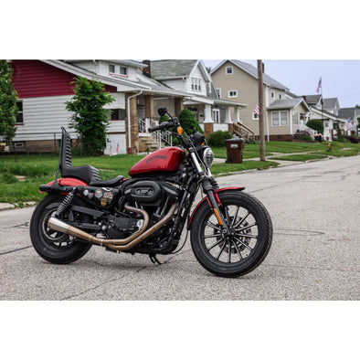 King And Queen Seat - Black Pleated - 2004-2021 (Excl. 2007-09) Harley-Davidson Sportsters