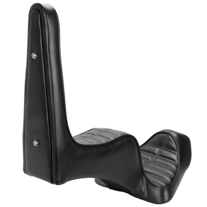 King And Queen Seat - Black Pleated - 2004-2021 (Excl. 2007-09) Harley-Davidson Sportsters