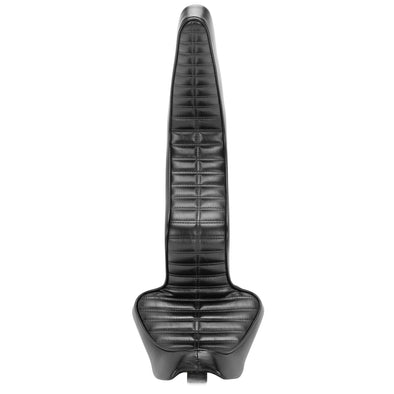 King And Queen Seat - Black Pleated - 2004-2021 (Excl. 2007-09) Harley-Davidson Sportsters
