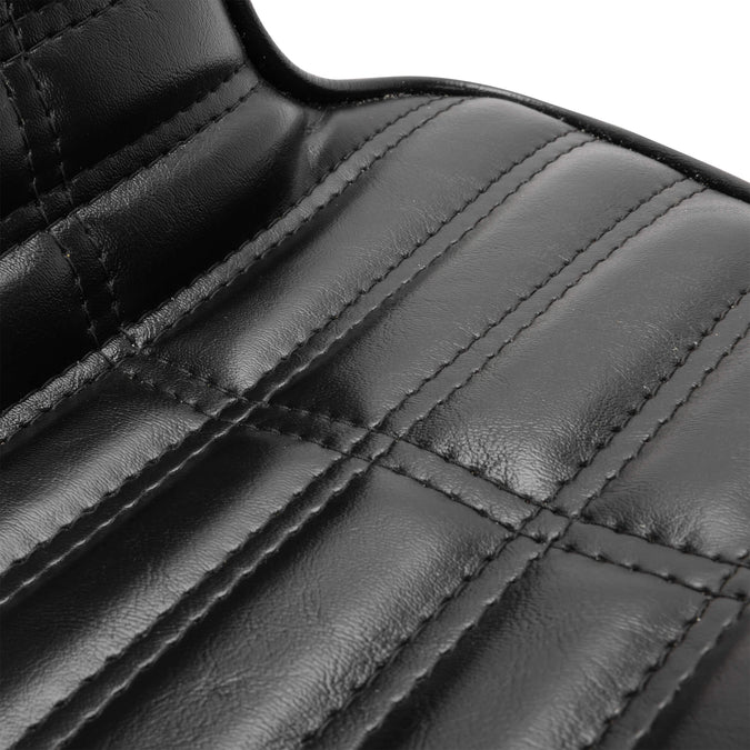 King And Queen Seat - Black Pleated - 2004-2021 (Excl. 2007-09) Harley-Davidson Sportsters