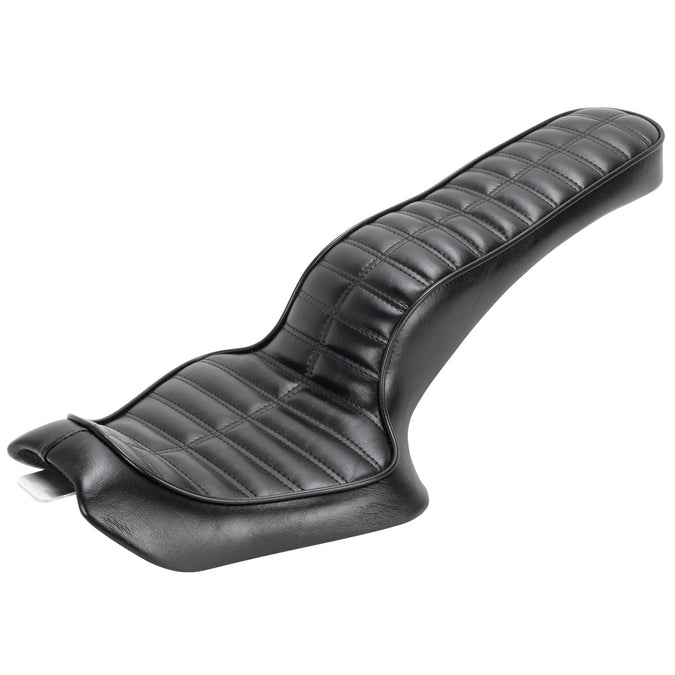 Cobra Seat - Black Pleated - 2004-2021 (Excl. 2007-09) Harley-Davidson Sportsters