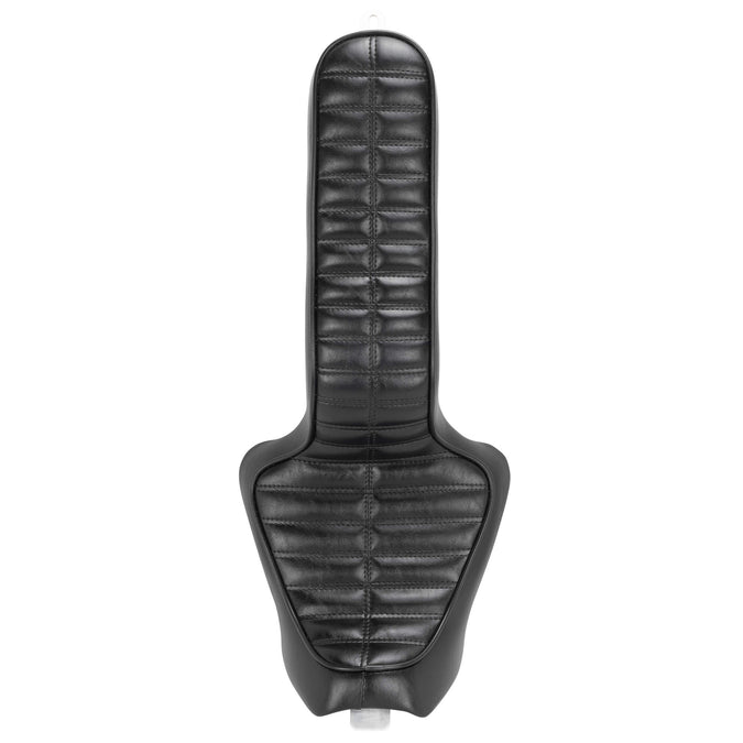Cobra Seat - Black Pleated - 2004-2021 (Excl. 2007-09) Harley-Davidson Sportsters