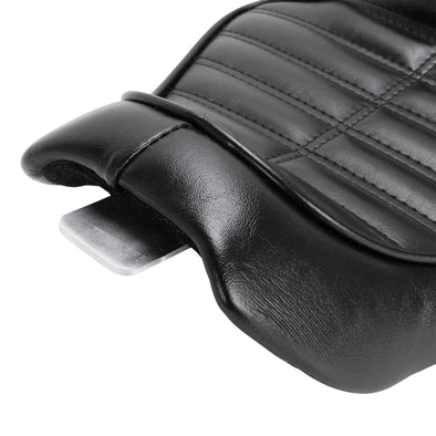 Cobra Seat - Black Pleated - 2004-2021 (Excl. 2007-09) Harley-Davidson Sportsters