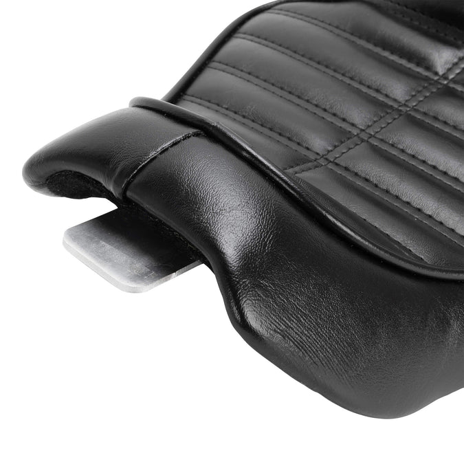Cobra Seat - Black Pleated - 2004-2021 (Excl. 2007-09) Harley-Davidson Sportsters
