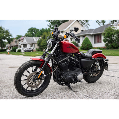 Cobra Seat - Black Pleated - 2004-2021 (Excl. 2007-09) Harley-Davidson Sportsters