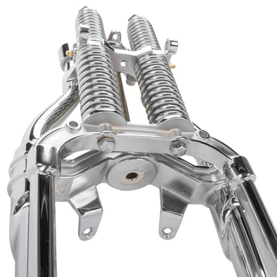 Straton Springer Front End - 24" Length (6" Over) - Chrome