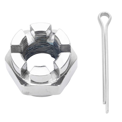 Axle Nut & Cotter Pin for Straton Springers - Chrome