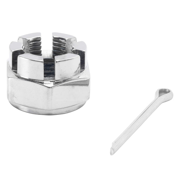 Axle Nut & Cotter Pin for Straton Springers - Chrome