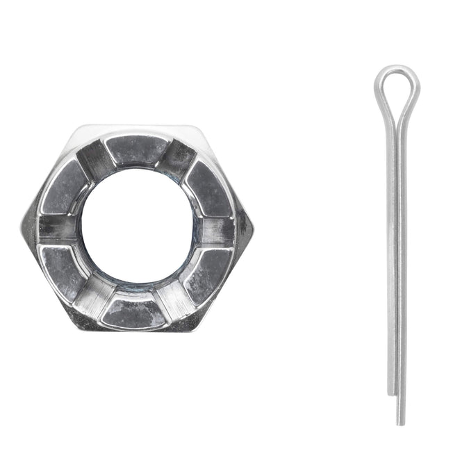 Axle Nut & Cotter Pin for Straton Springers - Chrome