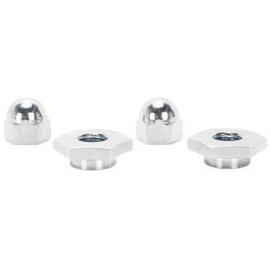Spring Retainer & Acorn Nut Set - Chome - for Straton Springers & 1936-48 Harley-Davidson Big Twin Springers 1936-52 45's