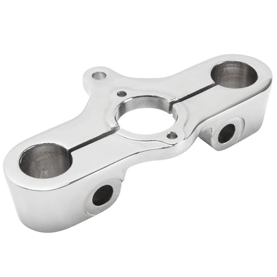 OEM Harley Style Inline Springer Top Clamp - Chrome