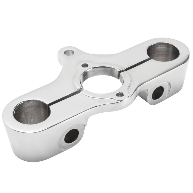 OEM Harley Style Inline Springer Top Clamp - Chrome