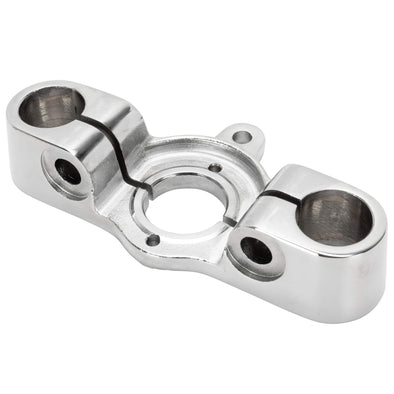 OEM Harley Style Inline Springer Top Clamp - Chrome