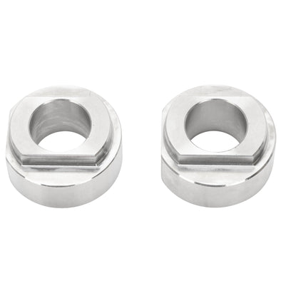 Rear Axle Collar Set - 3/4" Axle to 7/8" Slots - Stainless Steel - For OEM Rigid Harley & Aftermarket Frames