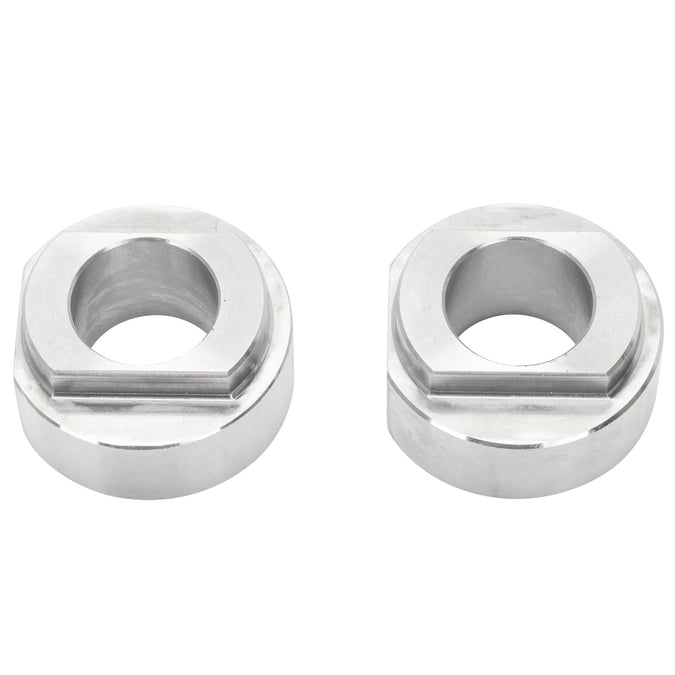 Rear Axle Collar Set - 3/4" Axle to 7/8" Slots - Stainless Steel - For OEM Rigid Harley & Aftermarket Frames