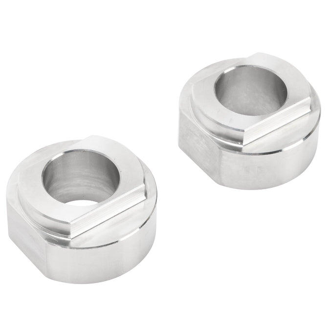 Rear Axle Collar Set - 3/4" Axle to 7/8" Slots - Stainless Steel - For OEM Rigid Harley & Aftermarket Frames