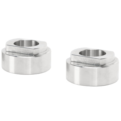 Rear Axle Collar Set - 3/4" Axle to 7/8" Slots - Stainless Steel - For OEM Rigid Harley & Aftermarket Frames