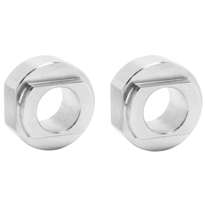 Rear Axle Collar Set - 3/4" Axle to 7/8" Slots - Stainless Steel - For OEM Rigid Harley & Aftermarket Frames