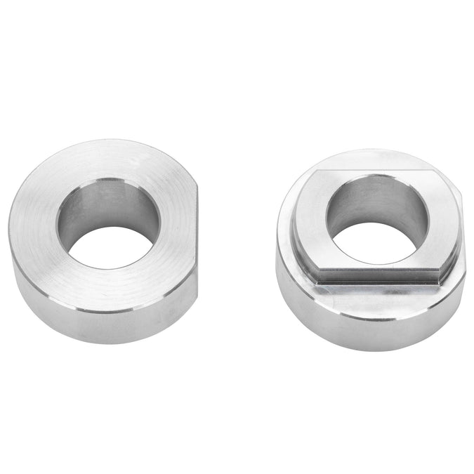 Rear Axle Collar Set - 3/4" Axle to 7/8" Slots - Stainless Steel - For OEM Rigid Harley & Aftermarket Frames