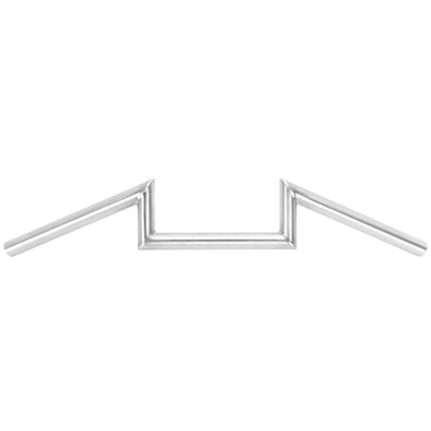 Z Bar Handlebars  - 1 inch - 4 inch Rise - Stainless Steel