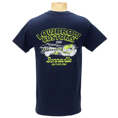 Bonneville Salt Flats 2026 Racing Support Pocket T-Shirt - Navy