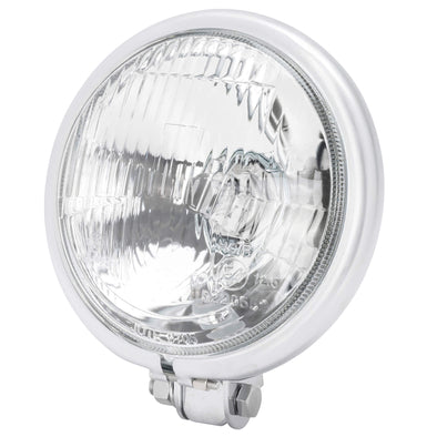 5-3/4 inch diameter Chrome Bottom Mount Halogen Headlight