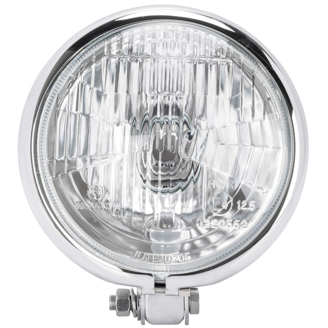 5-3/4 inch diameter Chrome Bottom Mount Halogen Headlight