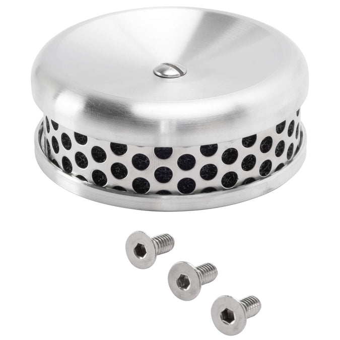 Watson 4" Air Cleaner S&S Super E/G Carburetor - Brushed Aluminum