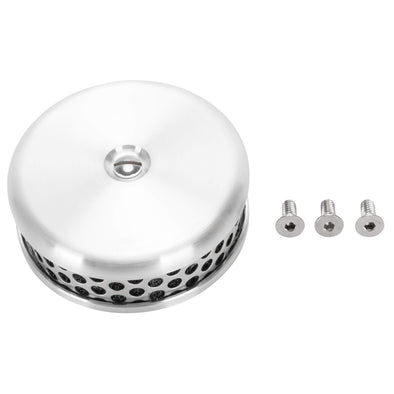 Flatty 4" Air Cleaner CV Carburetor - Brushed Aluminum