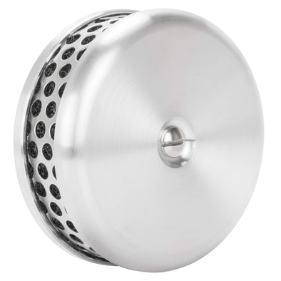 Flatty 4" Air Cleaner CV Carburetor - Brushed Aluminum