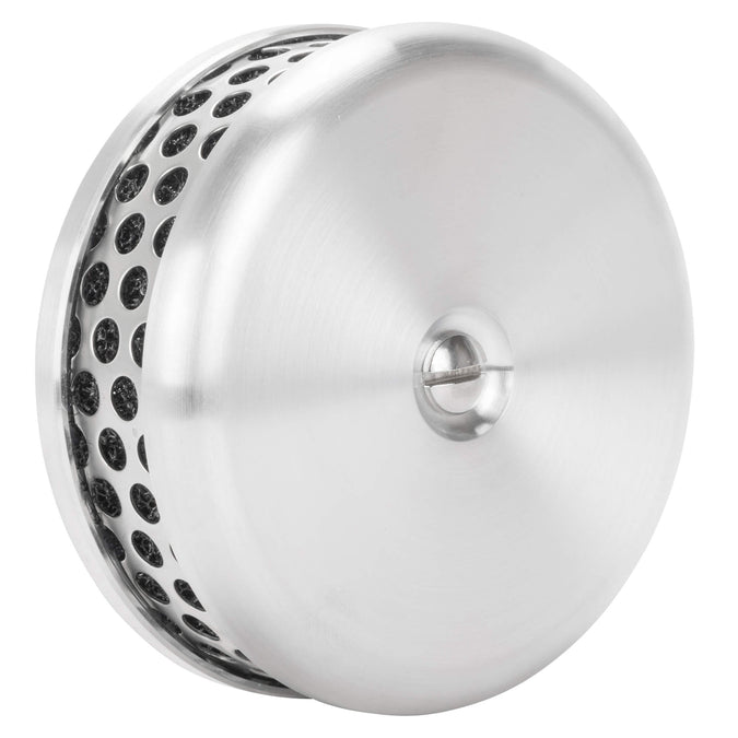 Flatty 4" Air Cleaner CV Carburetor - Brushed Aluminum