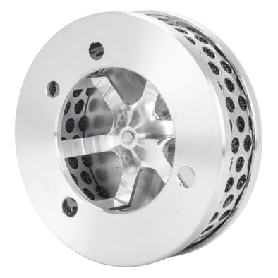 Flatty 4" Air Cleaner CV Carburetor - Brushed Aluminum